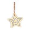 Wooden Star Pendant To Decorate Ø 11 Cm