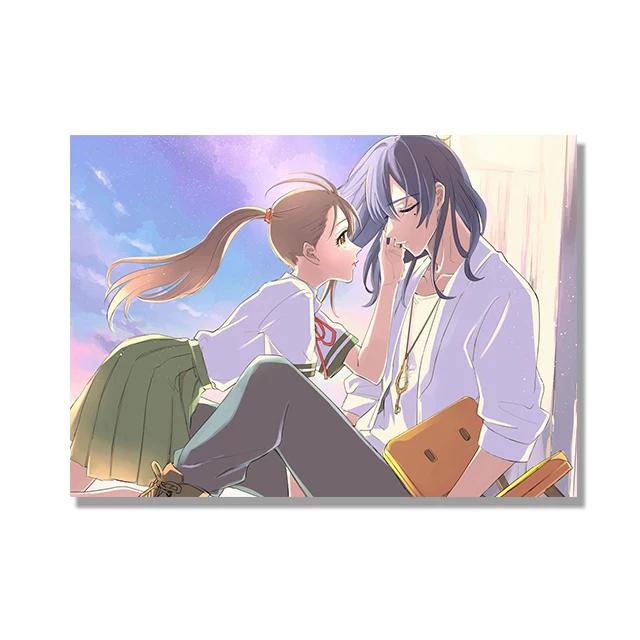 Canvas Painting Anime Girl Suzume No Tojimari Poster Aesthetics Wall Art Mural Cartoon Manga Cover Room Decor