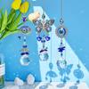 1 Pc Evil Eye Light Trap Is Suitable for Window Hanging Light Trap Decoration Blue Eye Light Trap Rainbow Maker Pendant Jewelry