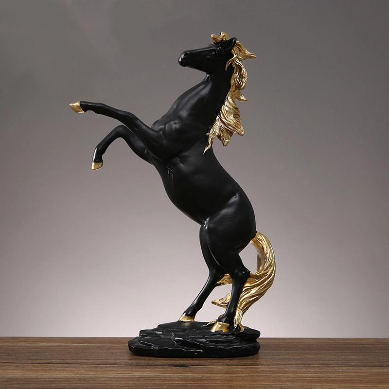 Powerful As A Bull Fine Resin Crafts Attracting Wealth Golden Cow Creative Home Living Room TV Cabinet Office Decorations