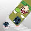 Коттеджкор Лягушка Гриб Кавайный Чехол для Телефона Для iPhone 17 Air 16 Pro Max 16E 15 + 14 Plus 11 12 13 Mini 7 8 SE Подарок Печатная Крышка