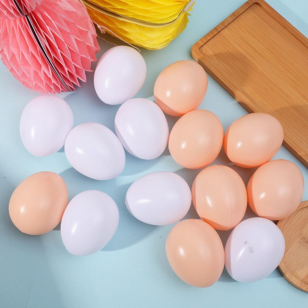 60/10 шт. Пасхальные Имитационные Яйца DIY Расписные Яйца Счастливой Пасхи Пластиковые Искусственные Яйца Домашний Праздничный Декор Вечеринка Поставки Детский Подарок Игрушки