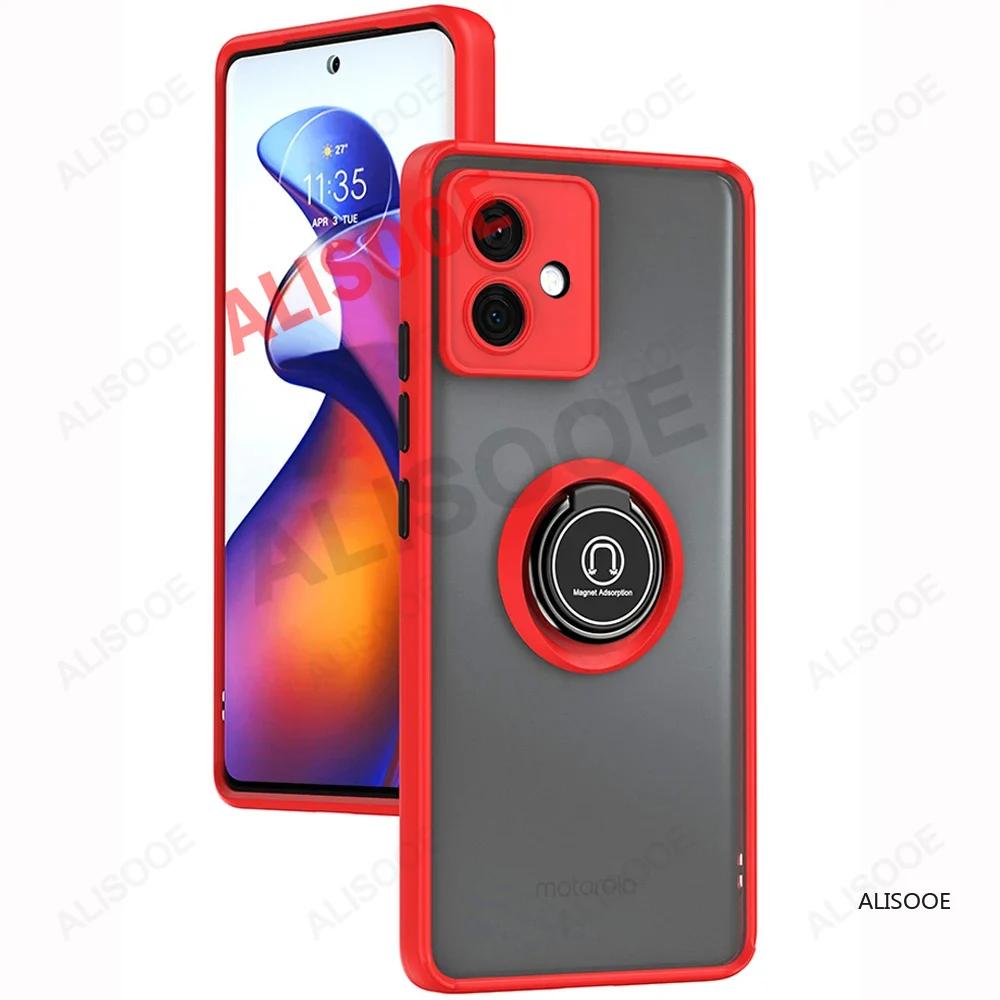 Чехол funda для Motorola Edge 50 Fusion 40 Pro 30 Ultra Neo G85 G84 G54 G14 G24 G34 Чехол с кольцом-подставкой Capa для Moto G53 G23 G13 Обложка