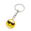Smiley Face Metal Keychain Pendant - Cute Car Bag Ornament Gift