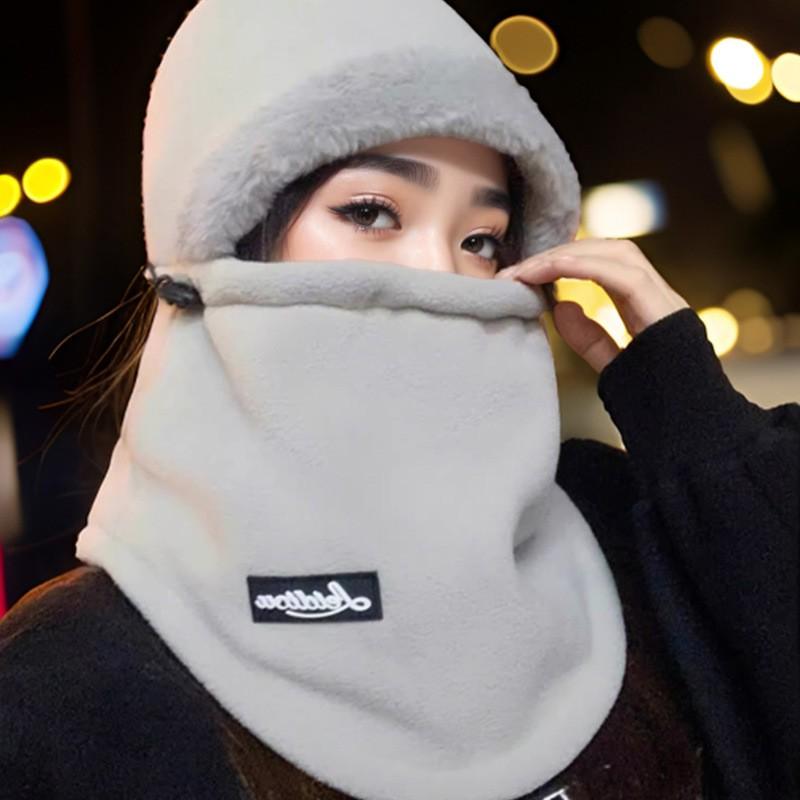 Unisex Winter Warm Fleece Lined Windproof Balaclava Hat With Neck Cover Cycling Outdoor Use
