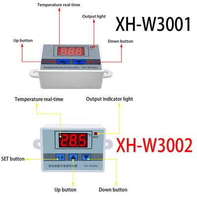 W3001 W3002 12V 24V 110V 220V Светодиодный цифровой контроллер температуры Термостат Термометр Инкубатор Холодильник Нагрев Охлаждение Обогреватель