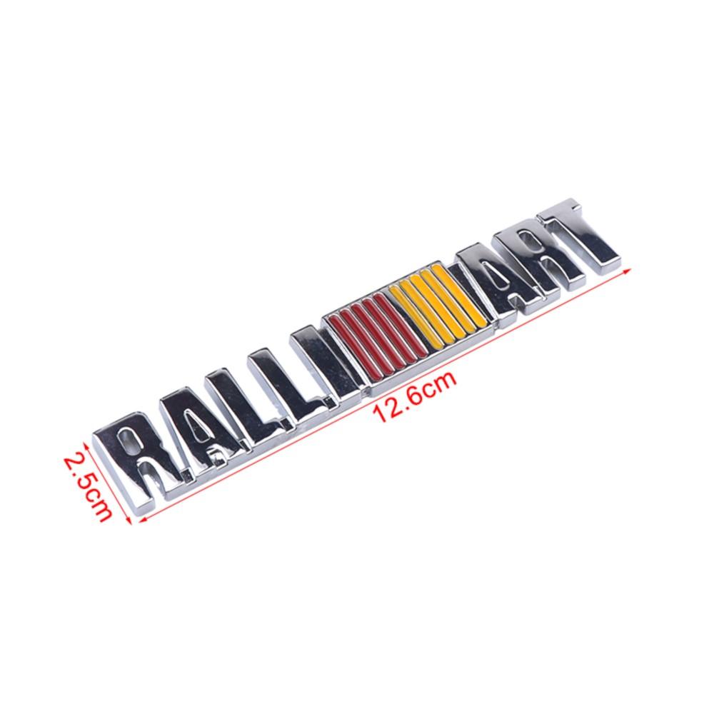 Car Front Grille Emblem Side Badge For Mitsubishi RALLIART Lancer Outlander L200 ASX Pajero Eclipse Galant Sticker Accessories