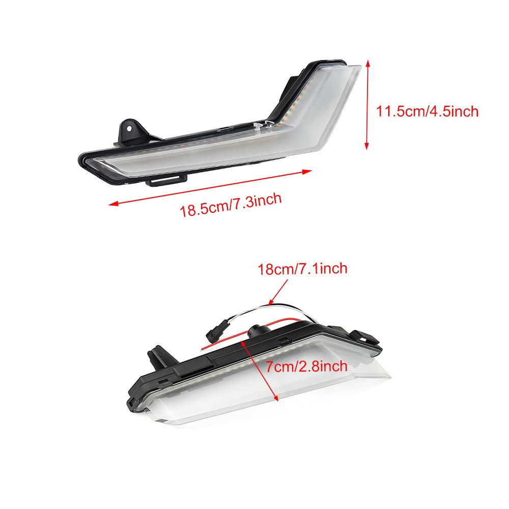 ATV LED Turn Signal Lights Front DRL Turn Signal Light for Can-Am Defender 2020+ Defender Max 2020+ Commander 2025