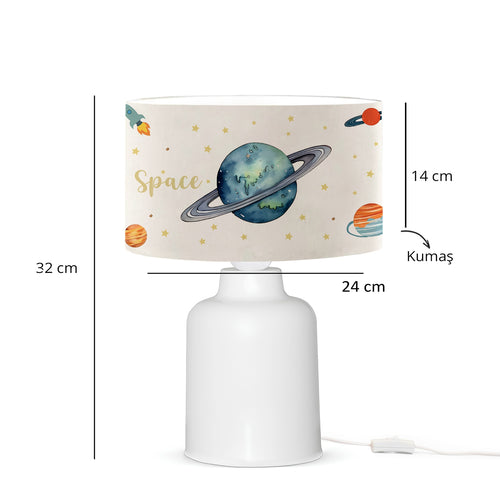 Kids Space Galaxy Themed Children's Room Lampshade ByLamp