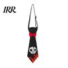 Holiday Celebration Tie Halloween Glitter Felt Tie, Skull Pumpkin Ghost Spider Bat Print Necktie Creepy Patterned for Kids Adults, Adjustable