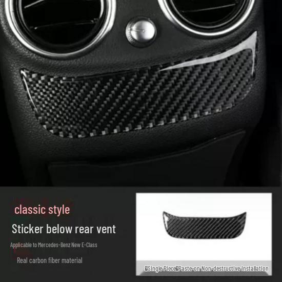 Mercedes-Benz E-Class Carbon Fiber Interior Center Console Air Outlet Decor Epoxy