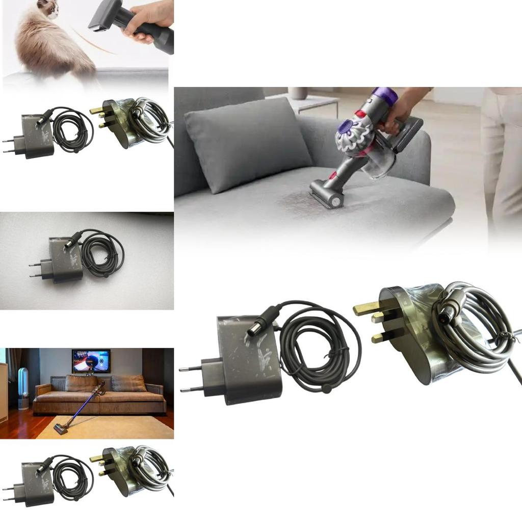 Зарядное устройство для пылесоса Dyson с индикатором для совместимости с напряжением ЕС и Великобритании