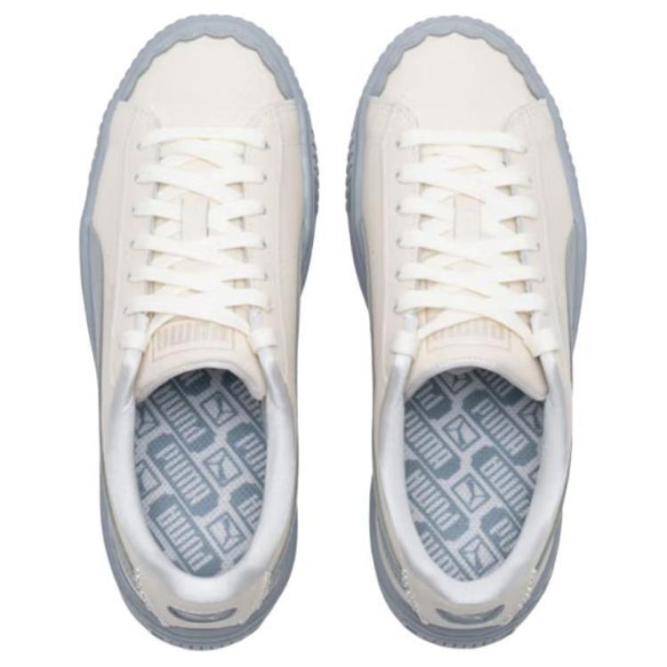 Puma Платформа Корзина Жемчужно-Белый Синий Женские 398910-04