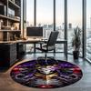 Overlord Printed Round Rug Carpet Chair Rug Area Rug Entryway Doormats,for Office Chair Living Room Bedroom Kitchen Room.