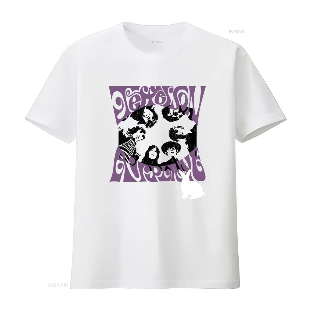 Vintage Jefferson Airplane Band T Shirt Retro Rock Design For Soft Cotton Fabric Perfect Concerts Fans Sports Grey Color Zl198