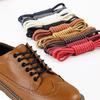 Fashion Shoe Laces Round Leather Shoelaces 60-180cm Waxed Cord Unisex Fashion