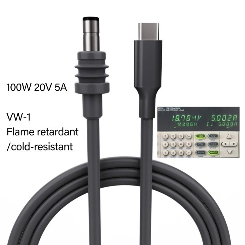 Шнур питания USB Type C на бочкообразный разъем для мини-водонепроницаемого зарядного кабеля с поддержкой PD100W