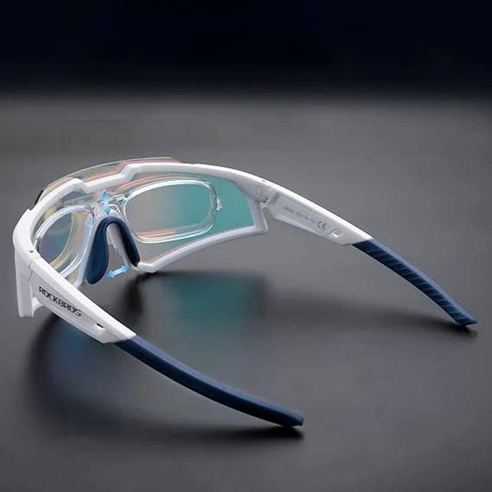 Polarized cycling glasses with UV 400 filter, white