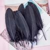 50-200Pcs Natural Black Goose Feather 15-20cm Wedding Party Carnival Goose Plume Decoration Jewelry Making Diy Dress Crafts