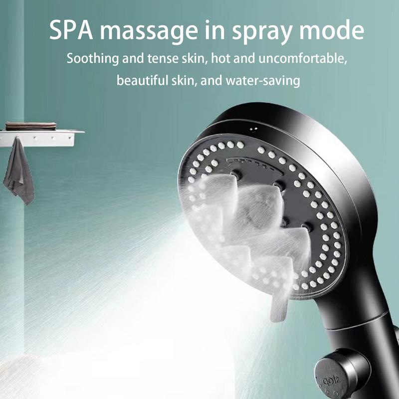 Bathroom Pressurized Hand Shower Package Accessories Shower Nozzle Large Water Output 8 Models Universal Adaptation Save Water