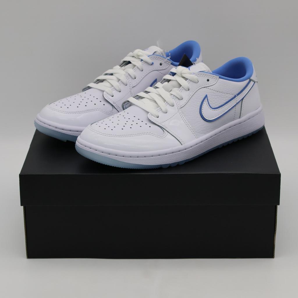 DD9315-118 Nike Air Jordan 1 Low Golf Белый Голубой Оттенок Легендарный Синий (Мужской)