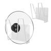 ICHIYO Pot Lid Holder, Magnet, White, 5.7" W X 1.7" D X 4.7" H, Stylish Pot Lid Holder for Cutting Boards, Wall-Mounted Rack, Pot Lid Stand, Strong Ma