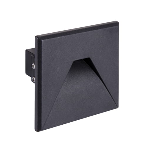 Led Staircase Light 1.6W 75Lm 4000K Black Kurs Ideus 03909