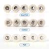 5 Pcs/Pack Dental Polishing Brush Wheel 2.35Mm Ra Polisher Felt Cotton White Goat Hair For Low Speed Handpiece Dentistry Tool
