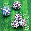 3D Sports Football Souvenirs Pu Leather Keyring Men Soccer Fans Keychain Pendant