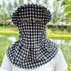 Модная женская шляпа от солнца с маской — весенне-летний стиль рыбака для сбора чая, защита от ультрафиолета, модно для прямых трансляций.