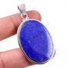 Подвеска из натурального лазурита из стерлингового серебра 925 пробы 2,25 дюйма q0i92