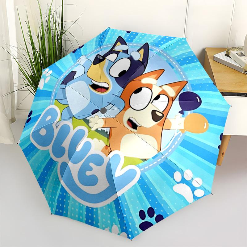 1pc Bluey Open/Close Folding Umbrella - Raining Gear for Travel Umbrella, All- Portable Umbrella for & Men 8-Rib yy251229044