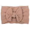 Baby Girls Bow Headbands, Soft Elastic Nylon Hairbands for Infants Toddlers