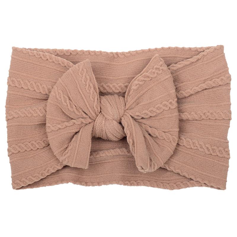Baby Girls Bow Headbands, Soft Elastic Nylon Hairbands for Infants Toddlers