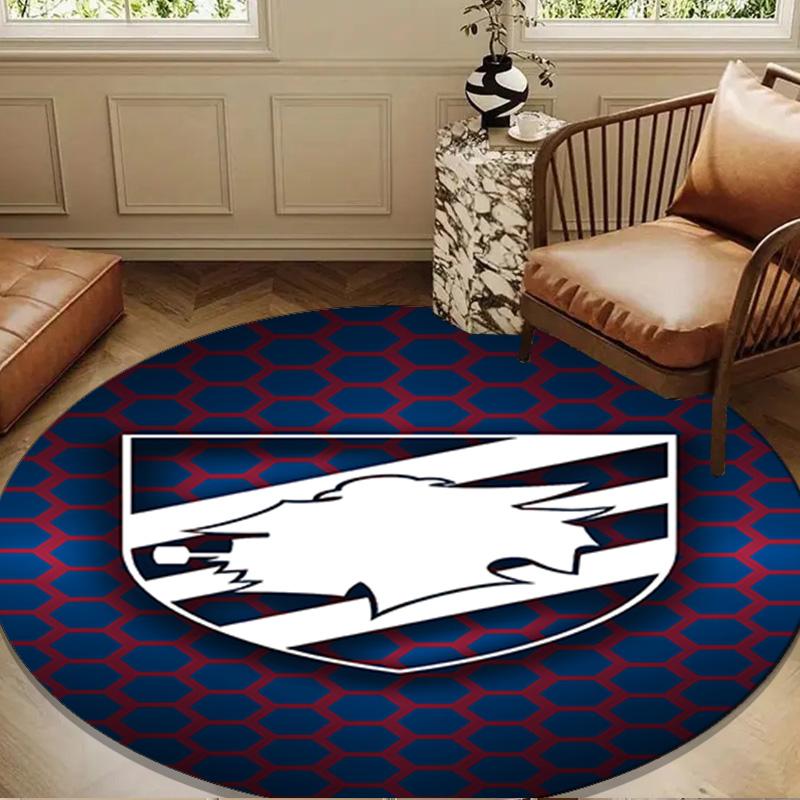 Sam-pdoria Team Emblem Round mat Home Decor, Chair rug For livingroom,Bedroom, doormat home decor Birthday Gift Christmas Gifts
