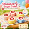 Strawberry Cake Design Simulation Food Toy Color Random Slow Rising Toy  For Adults