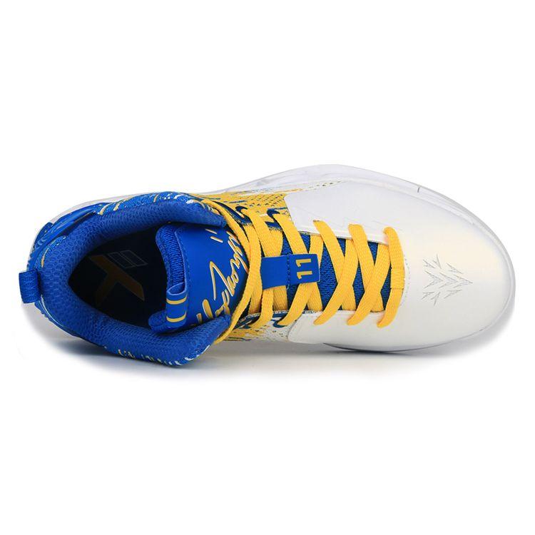 Anta Баскетбольные кроссовки KT2 Thompson 2 Durable Non-Slip Low-Top мужские белые синие желтые 11721101-1