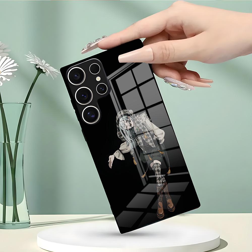 Чехол для телефона 'Цирк уродов Пьеро' для Samsung S26 S25 Edge Ultra 23 22 21 20 Ultra Plus S24 Fe Стеклянная крышка