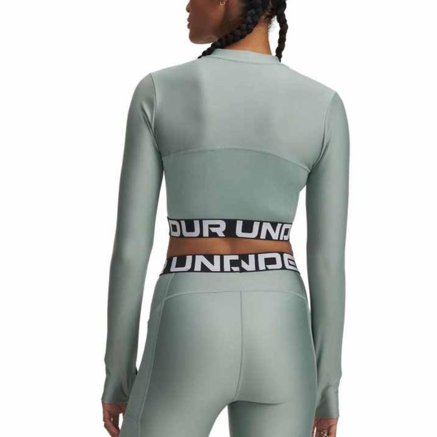 Under Armour Женская футболка HeatGear SS25 Лаймово-зеленая 1388692-348