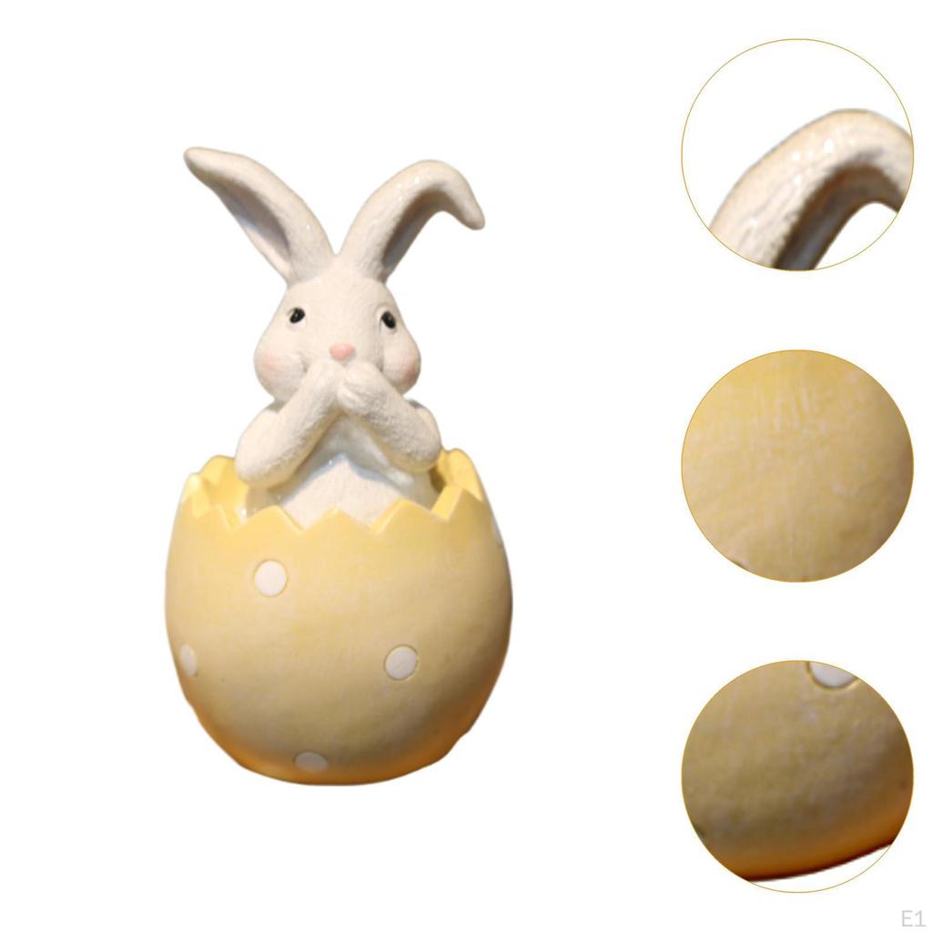Кролик украшение статуэтка кролика украшение очаровательный праздничный стол смоляная фигурка скульптура для