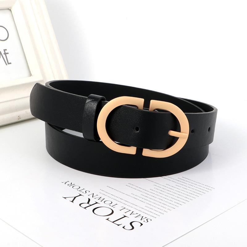 Fashion Pu Leather Belt For Women With Pin Buckle And Vintage Design For Casual Wear