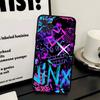 Graffiti Arcane Jinxs Phone Case For IPhone 17 16 15 14 13 12 11 Pro Max Plus Mini Silicone Black Cover
