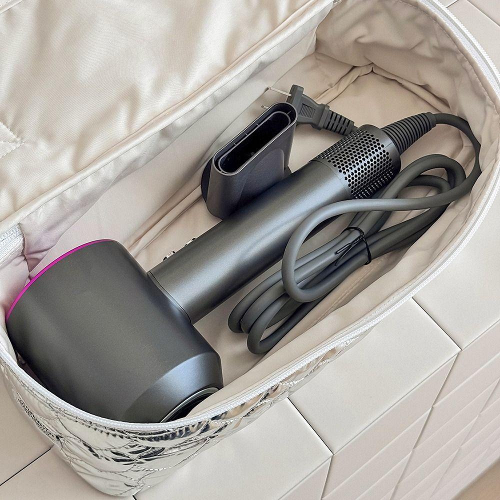 Large Capacity Curling Iron Carrying Case Zippered Closure Cosmetic Storage Pouch  Home Storage