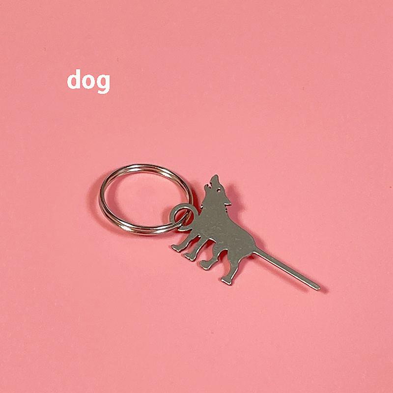 Chinese Zodiac Animal Shape Stainless Steel Needle For Smartphone Sim Card Tray Removal Eject Pin Key Tool Universal Thimble