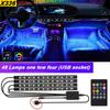 LED Matrix Pixel Panel Bluetooth APP USB 5V RGB Pattern Graffiti Scroll Text Animation Car Logo 4 PCS LED Light Bar Car Interior
