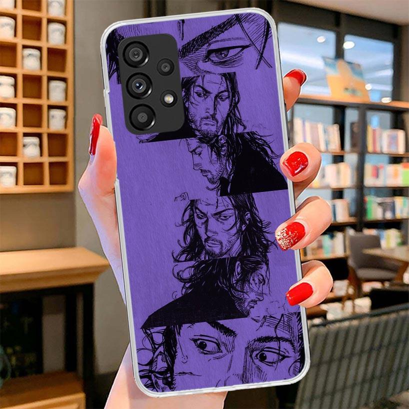 Vagabond Samurai Comic Phone Case For Samsung Galaxy A12 A22 A32 A52 A72 A02S Phone Case Note 20 Ultra 10 S10 Plus A51 A71 A50S