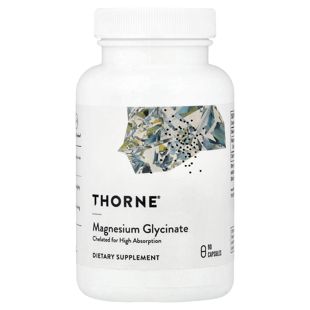 Thorne Magnesium Glycinate, 90 Capsules (120 Mg Per Capsule)