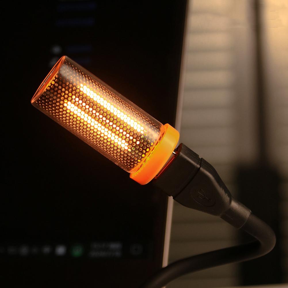 Touch Dimming USB LED Filament Glass Bulb 5V Retro Edison Bulb Night Light Car Decoration Incandescent Lighting Atmosphere Lamp
