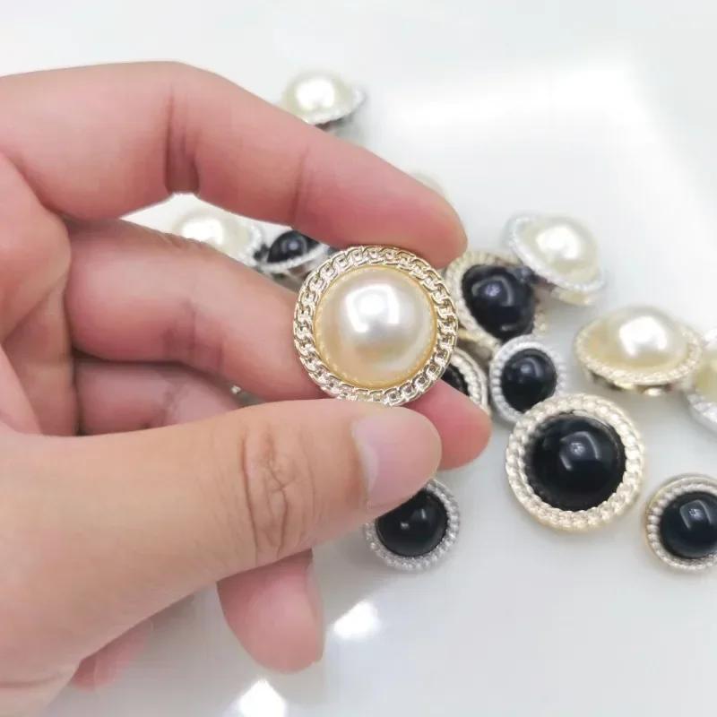 10 шт. модных золотых пуговиц 15/25 мм круглые пластиковые пуговицы на ножке блузка пальто швейные принадлежности