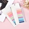 Student Stationery Supplies Index Sticker Tabs with Built-in Scale Ruler, Morandi Color Transparent Study Note Classification Labels PET Page Markers,